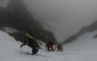 15 The team Boot Packing back up East Gully back up to Braeriach using axe and crampons.jpg